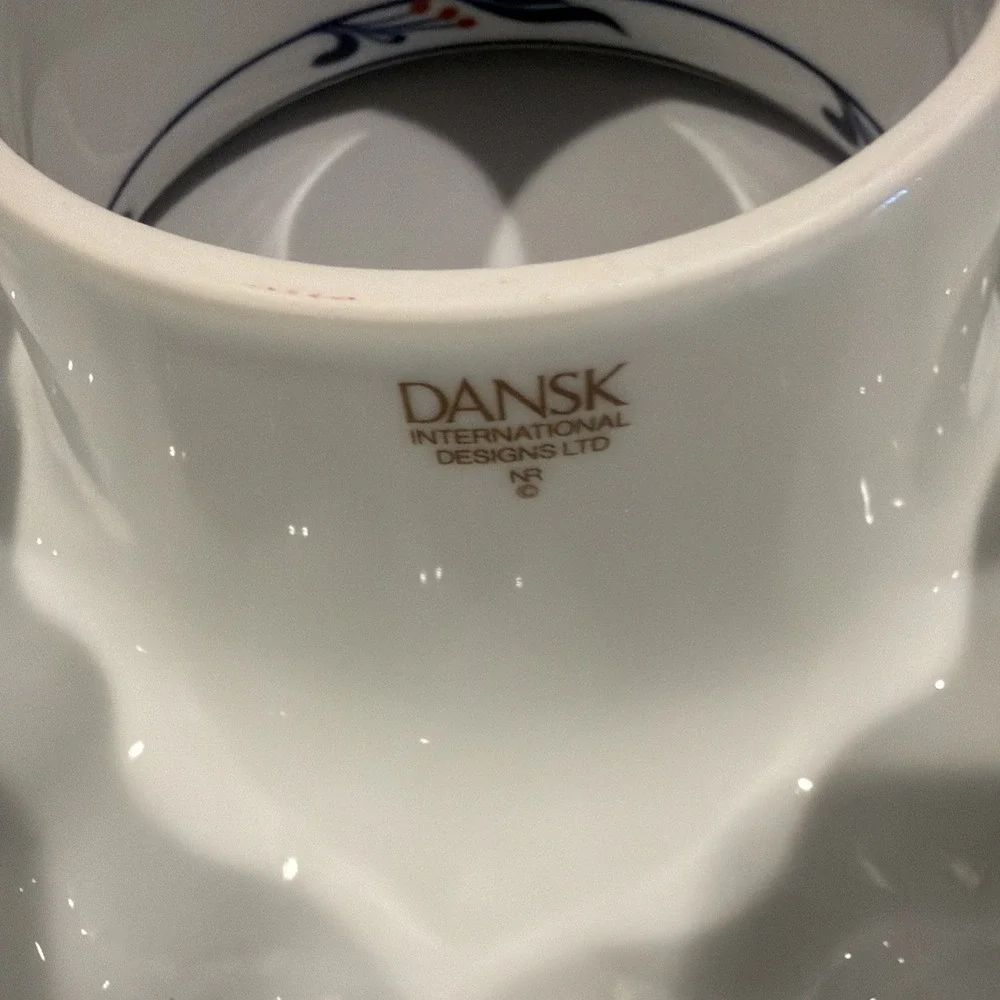 Vtg 1970s Dansk Porcelain Ring Cake‎ Mold 9.25
